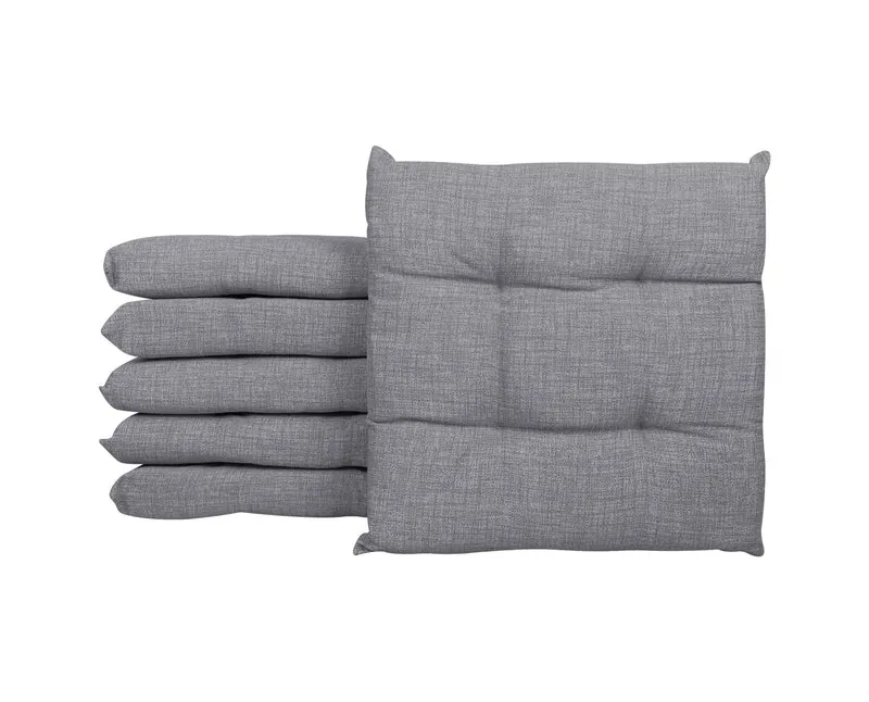 Set 6 Cuscini Imbottiti per Sedia 40x40 in Cotone con Lacci 4 Punti Made in Italy Il Gruppone