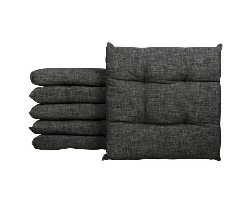 Set 6 Cuscini Imbottiti per Sedia 40x40 in Cotone con Lacci 4 Punti Made in Italy Il Gruppone