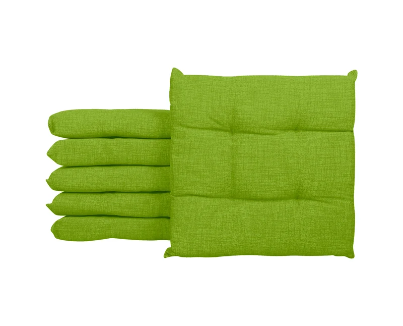 Set 6 Cuscini Imbottiti per Sedia 40x40 in Cotone con Lacci 4 Punti Made in Italy Il Gruppone