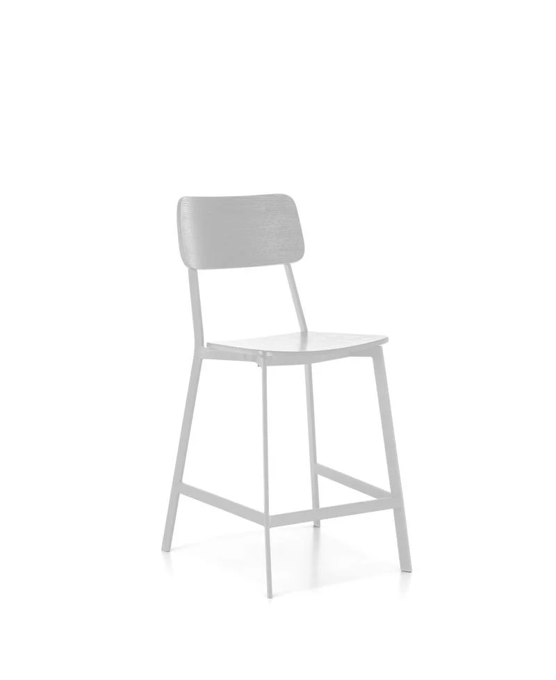 Set da 2 sgabello alto moderno per cucina cm 51x51x97h - vari colori
