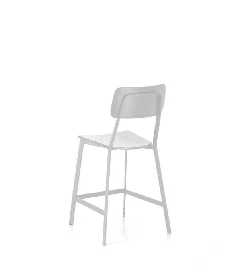 Set da 2 sgabello alto moderno per cucina cm 51x51x97h - vari colori