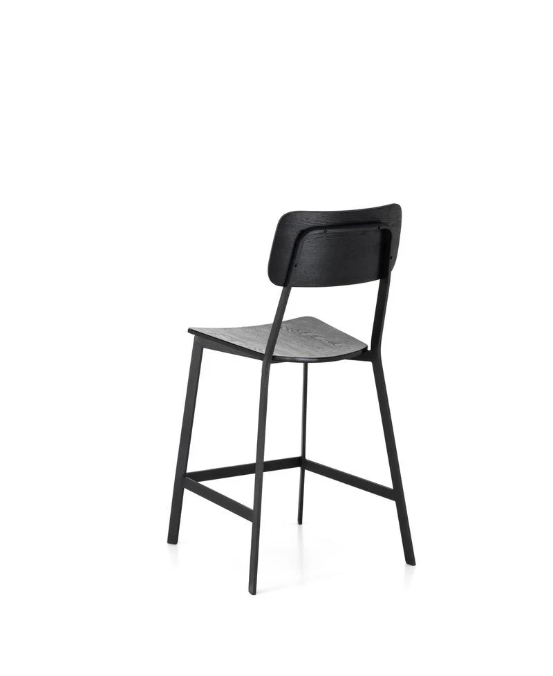 Set da 2 sgabello alto moderno per cucina cm 51x51x97h - vari colori
