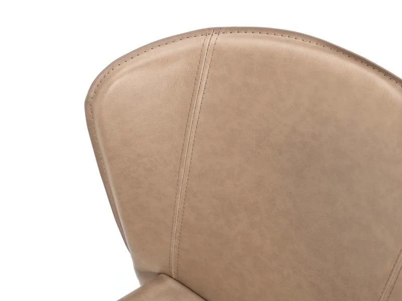 Set da 4 Sedia moderna in similpelle schienale curvo cm 49x56x82h - vari colori