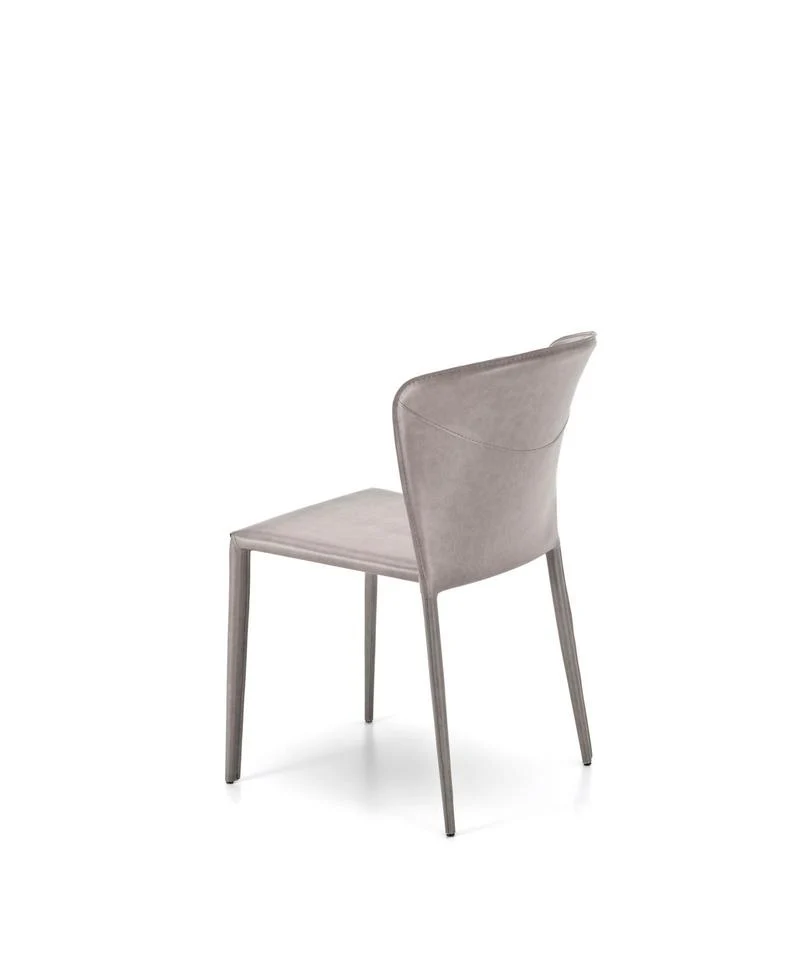 Set da 4 Sedia moderna in similpelle schienale curvo cm 49x56x82h - vari colori