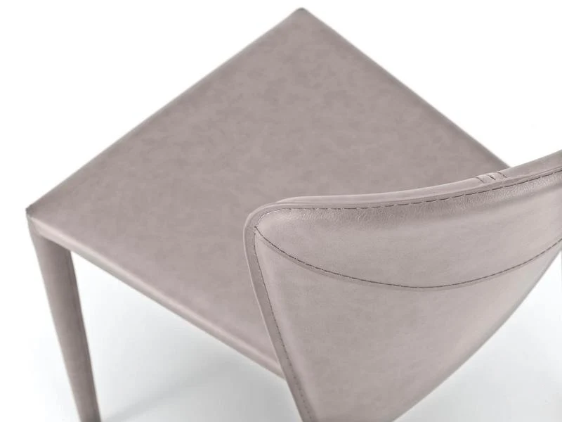 Set da 4 Sedia moderna in similpelle schienale curvo cm 49x56x82h - vari colori