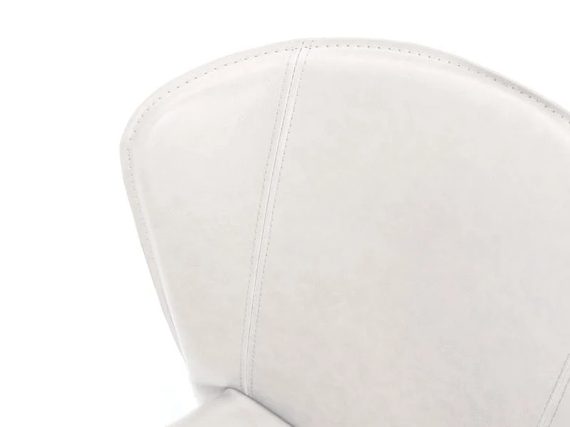 Set da 4 Sedia moderna in similpelle schienale curvo cm 49x56x82h - vari colori