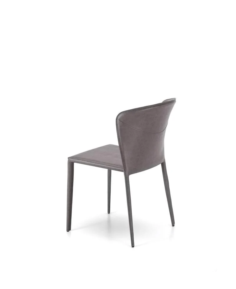 Set da 4 Sedia moderna in similpelle schienale curvo cm 49x56x82h - vari colori