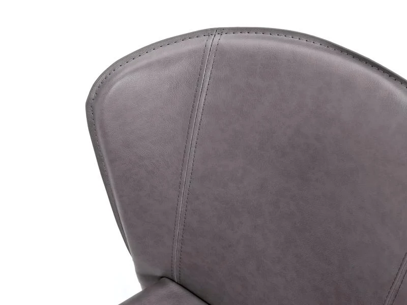 Set da 4 Sedia moderna in similpelle schienale curvo cm 49x56x82h - vari colori