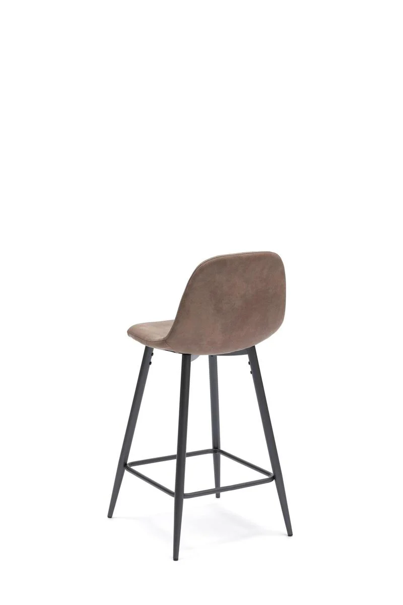 Set da 2 sgabello alto fisso per bar o cucina in similpelle cm 52x42x93h - vari colori