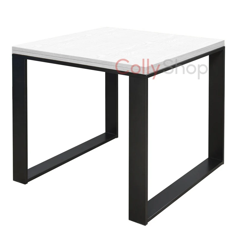 Tavolo da cucina allungabile a libro industrial cm 90x90/180x78h - Vari colori