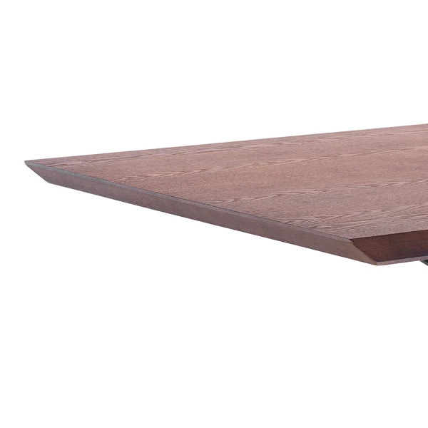 Tavolo da salotto design moderno base in metallo scuro piano in legno cm 200x100x76h - vari colori