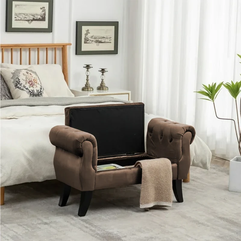 Divanetto In Velluto Panca Contenitore Pouf Porta Oggetti Il Gruppone