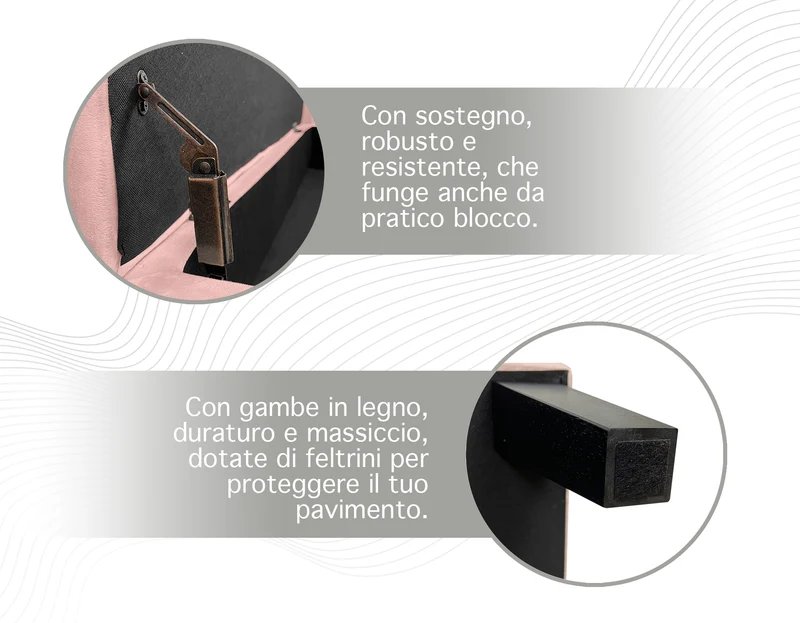 Divanetto In Velluto Panca Contenitore Sgabello A Pie Di Letto Cassapanca il Gruppone