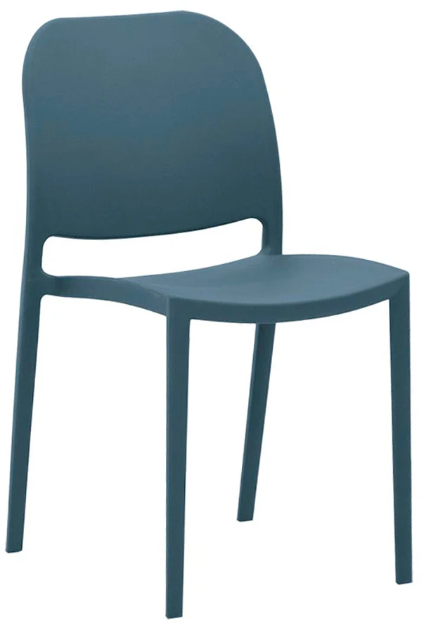 Set da 2 Sedia moderna in polipropilene da giardino o soggiorno cm 46x45x79h - vari colori