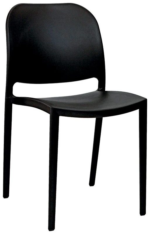 Set da 2 Sedia moderna in polipropilene da giardino o soggiorno cm 46x45x79h - vari colori