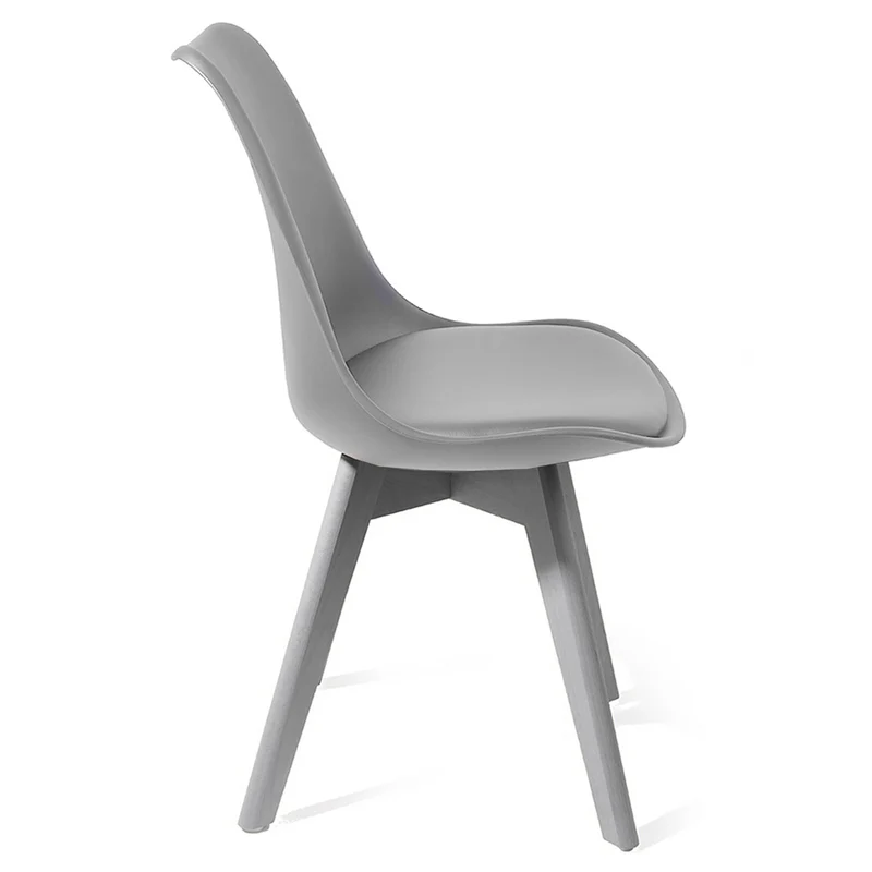 Set da 4 sedia moderna per soggiorno in polipropilene cm 49x54x81h - vari colori