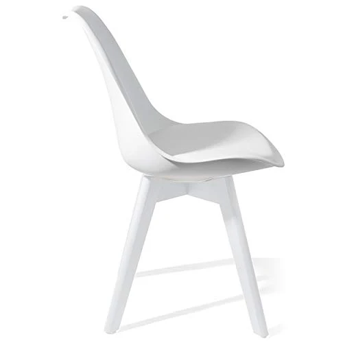 Set da 4 sedia moderna per soggiorno in polipropilene cm 49x54x81h - vari colori