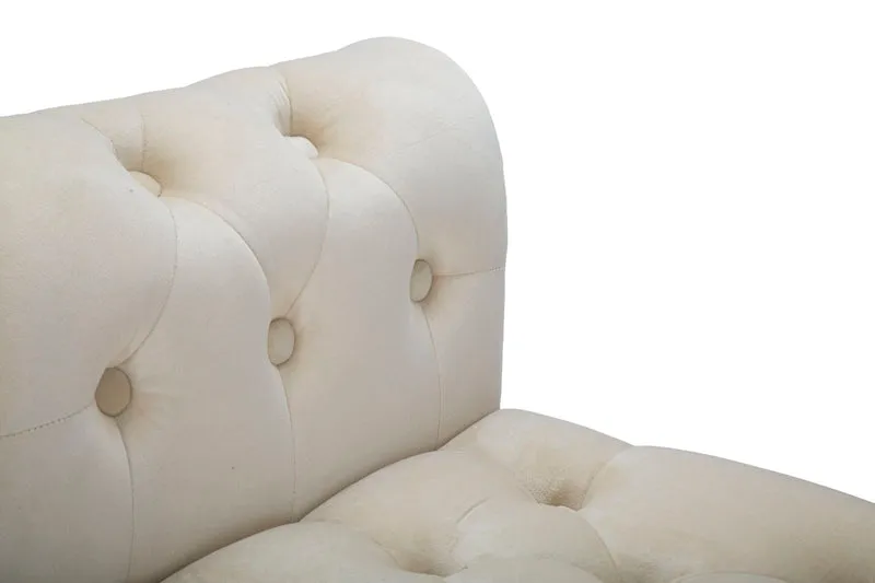Panca design classico in velluto lavorazione capitonnè cm 120x40x60 - vari colori