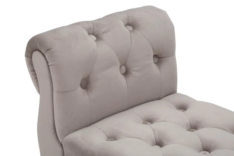 Panca design classico in velluto lavorazione capitonnè cm 120x40x60 - vari colori