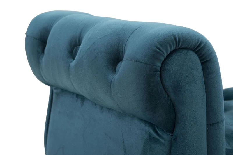 Panca design classico in velluto lavorazione capitonnè cm 120x40x60 - vari colori