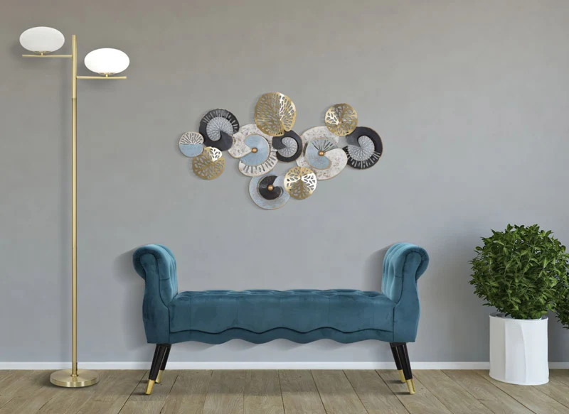 Panca design classico in velluto lavorazione capitonnè cm 120x40x60 - vari colori