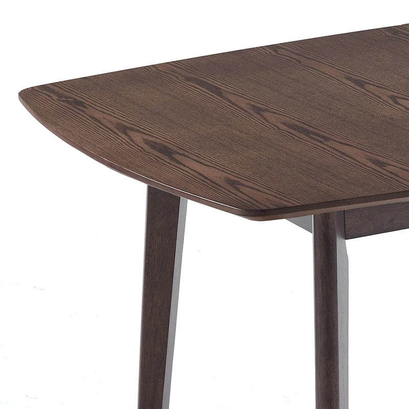 Tavolo da pranzo allungabile colore noce gambe in legno massello cm 120/150x75x75h