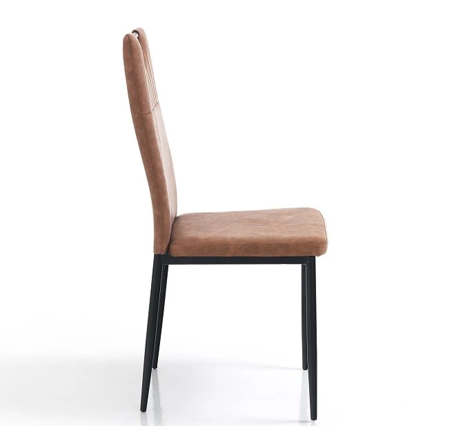 Set da 4 sedia moderna design in similpelle effetto invecchiato cm 44x50x97h - vari colori