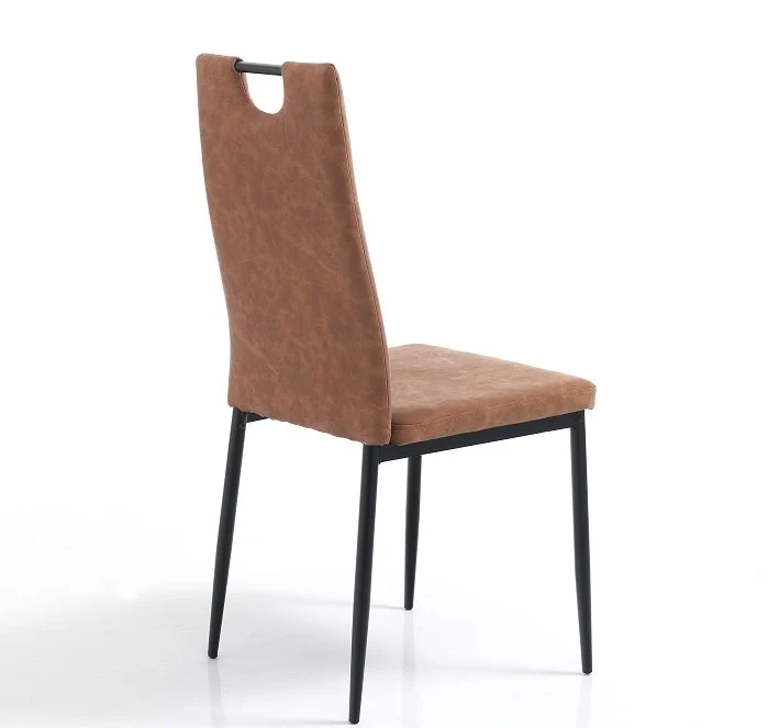 Set da 4 sedia moderna design in similpelle effetto invecchiato cm 44x50x97h - vari colori