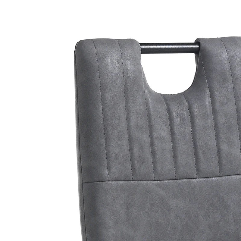 Set da 4 sedia moderna design in similpelle effetto invecchiato cm 44x50x97h - vari colori