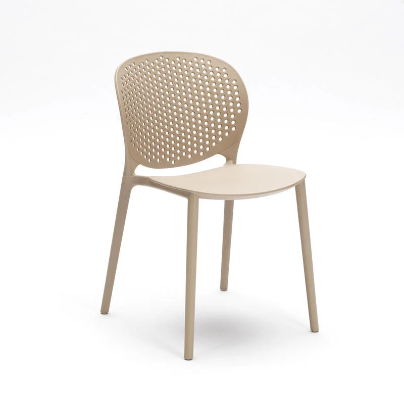Set da 4 Sedia moderna in polipropilene per interno o esterno cm 48x56x80h - vari colori