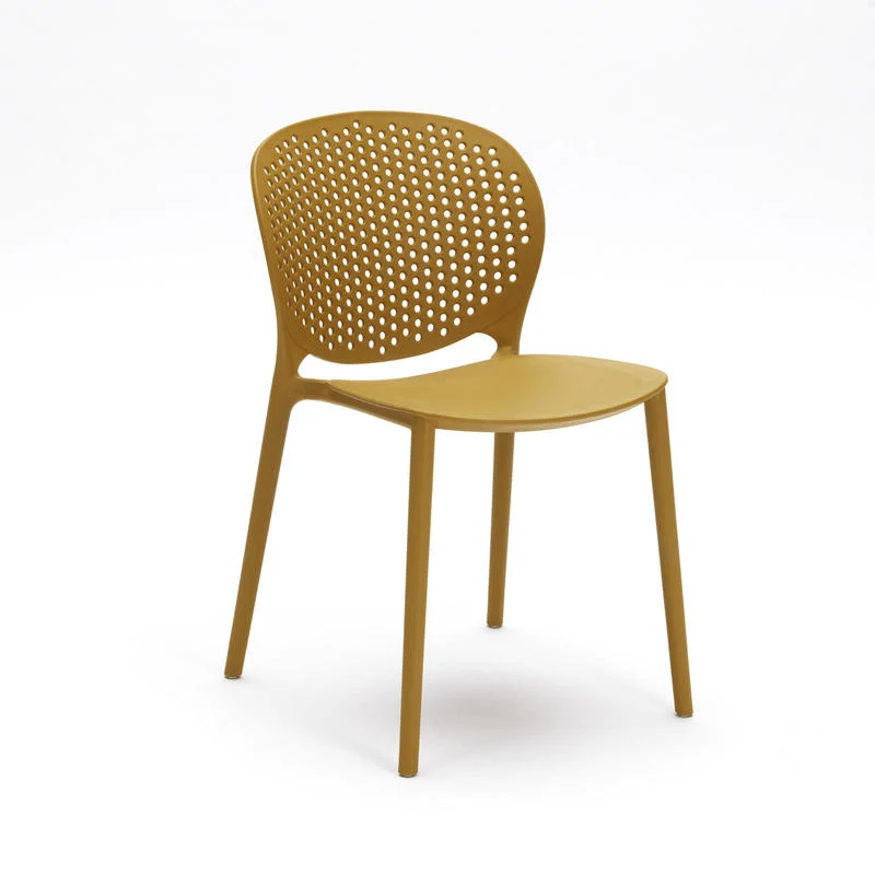 Set da 4 Sedia moderna in polipropilene per interno o esterno cm 48x56x80h - vari colori