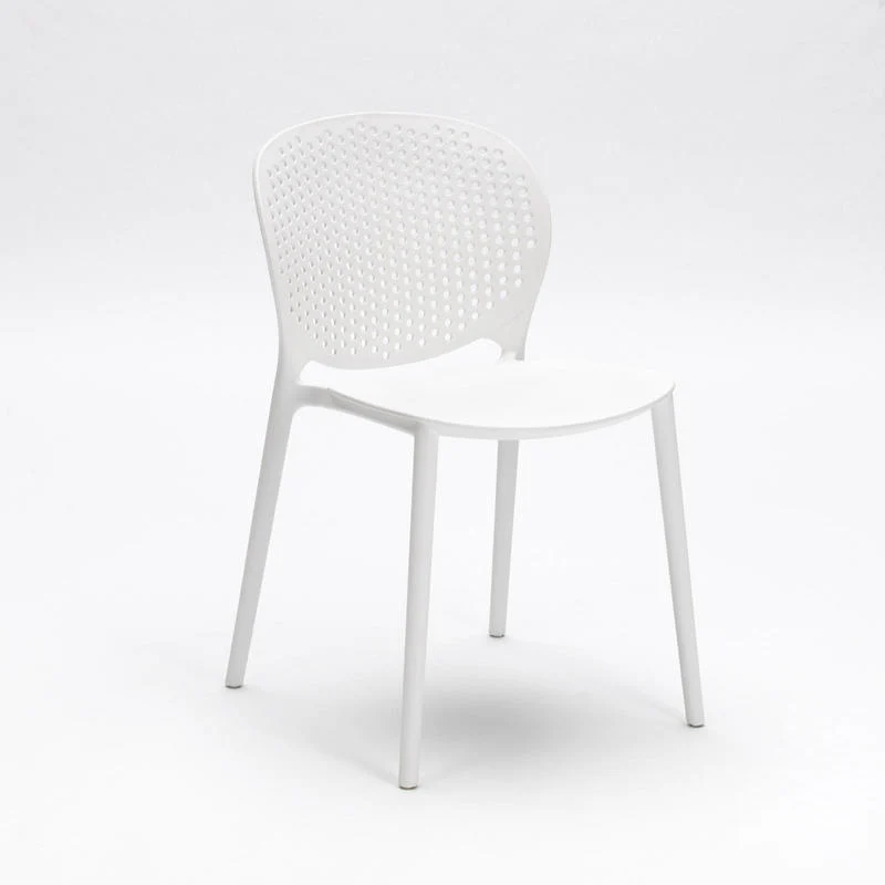 Set da 4 Sedia moderna in polipropilene per interno o esterno cm 48x56x80h - vari colori