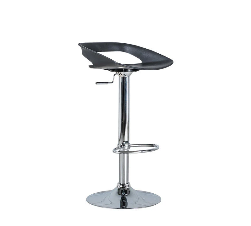 Sgabello alto regolabile design moderno in metallo seduta in PVC - vari colori