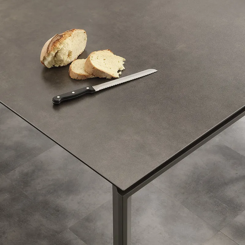 Ceramique Duo - Tavolo da pranzo allungabile piano ceramica cm 140/240x90x76h - vari colori