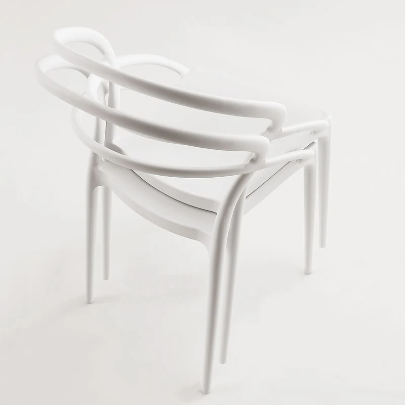 Pilar - Set da 4 Sedia design in polipropilene per soggiorno o giardino - vari colori