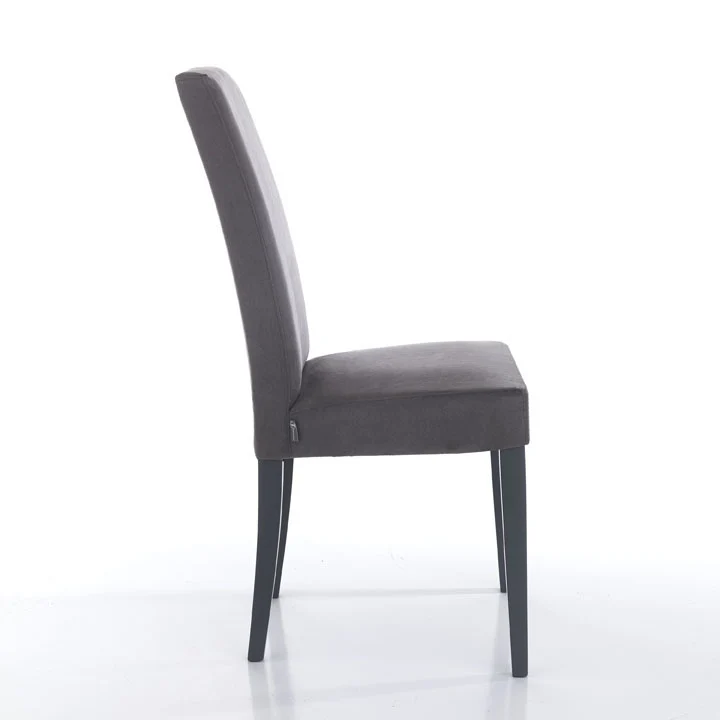 Set da 2 sedia moderna per soggiorno o salotto imbottita rivestita in velluto cm 46x45x100h - vari colori