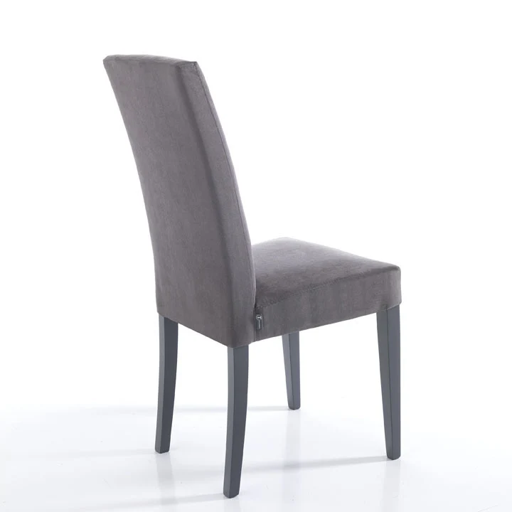 Set da 2 sedia moderna per soggiorno o salotto imbottita rivestita in velluto cm 46x45x100h - vari colori