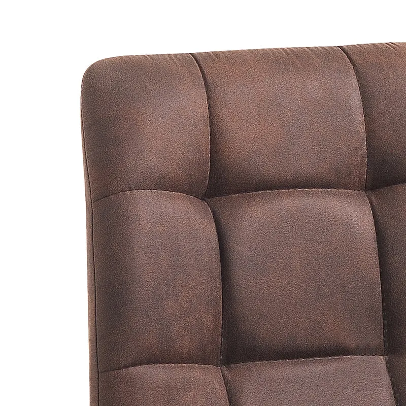 Set da 4 sedia design scocca in tessuto effetto invecchiato cm 44x56x87h - vari colori