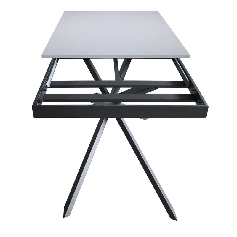 Yasir - Tavolo moderno allungabile gambe in metallo intrecciate cm 120/180x90x74h - vari colori