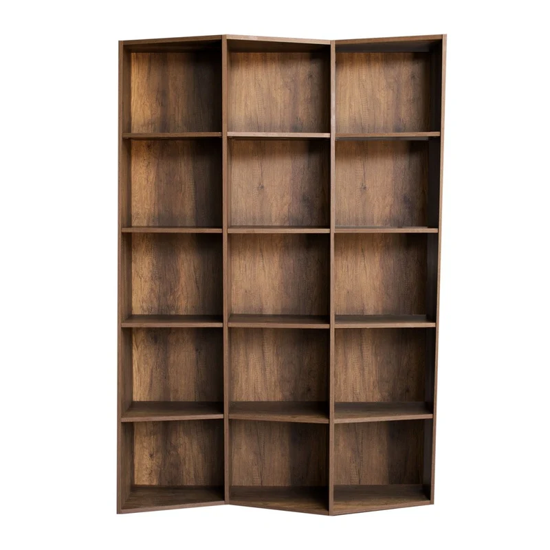 Desir - Libreria asimmetrica design moderno da salotto in legno vani a giorno - vari modelli