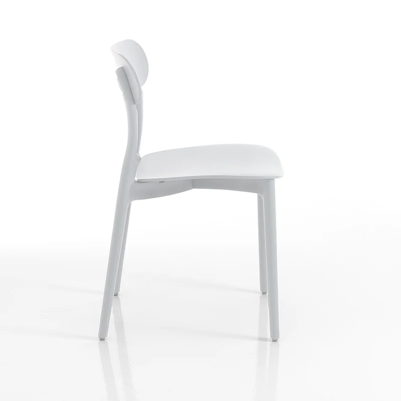 Set da 4 Sedia in polipropilene bianca moderna per esterno cm 42x50x78h - vari colori
