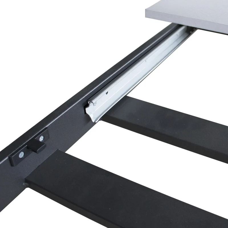 Yasir - Tavolo allungabile moderno gambe intrecciate in metallo cm 160/220x90x74h - vari colori
