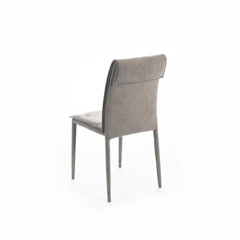 Set da 4 Sedia moderna per soggiorno in metallo e tessuto cm 44x56x91h - vari colori