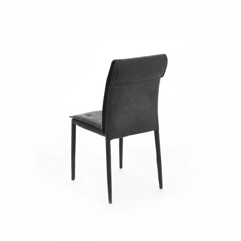 Set da 4 Sedia moderna per soggiorno in metallo e tessuto cm 44x56x91h - vari colori