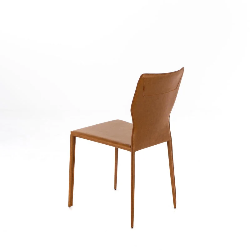 Set da 4 Sedia living in similcuoio moderna cm 44x56x86h - vari colori