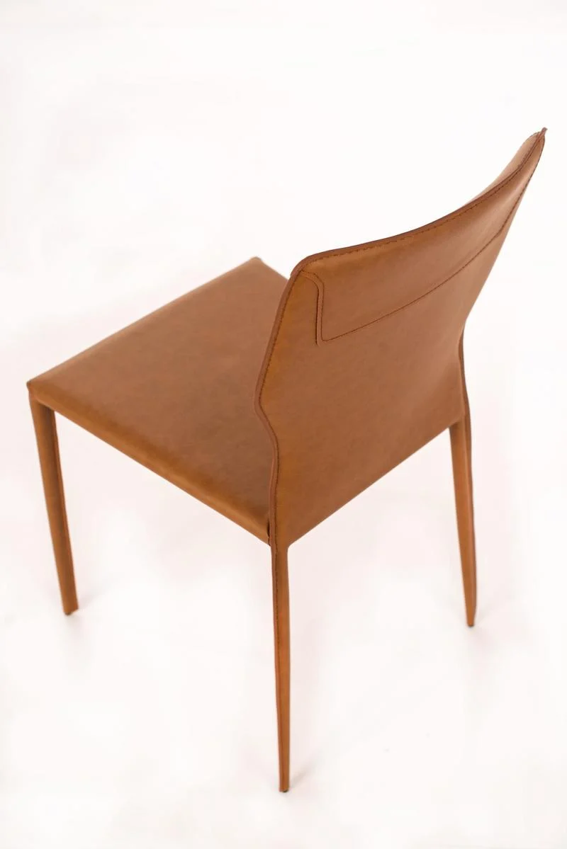 Set da 4 Sedia living in similcuoio moderna cm 44x56x86h - vari colori