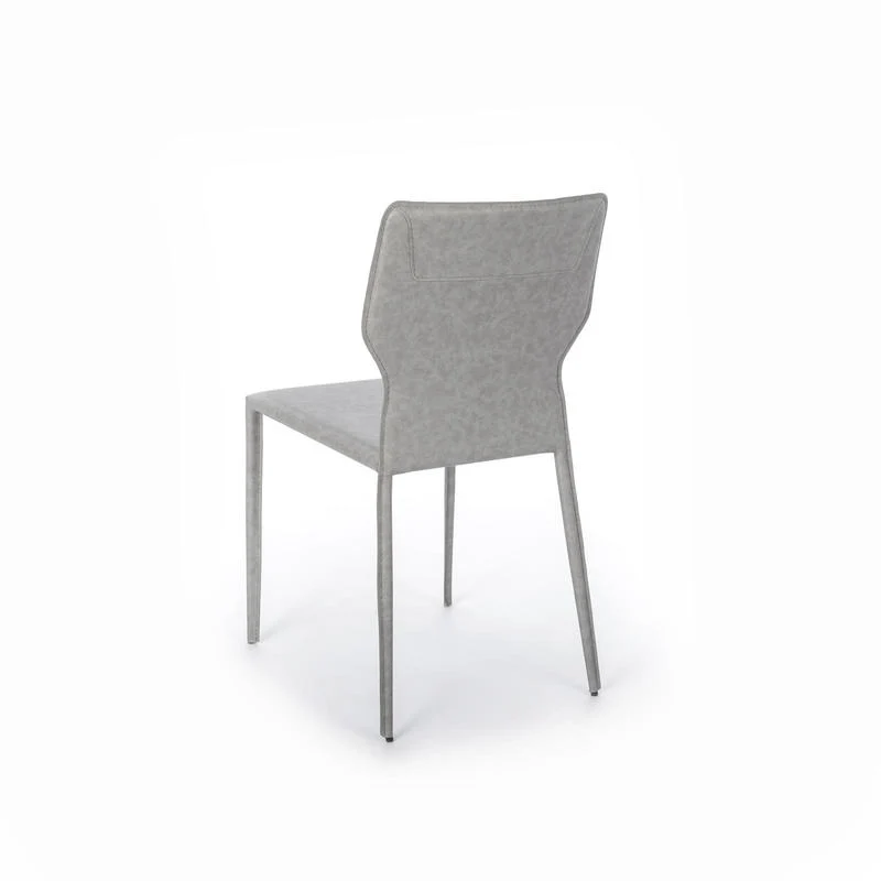 Set da 4 Sedia living in similcuoio moderna cm 44x56x86h - vari colori