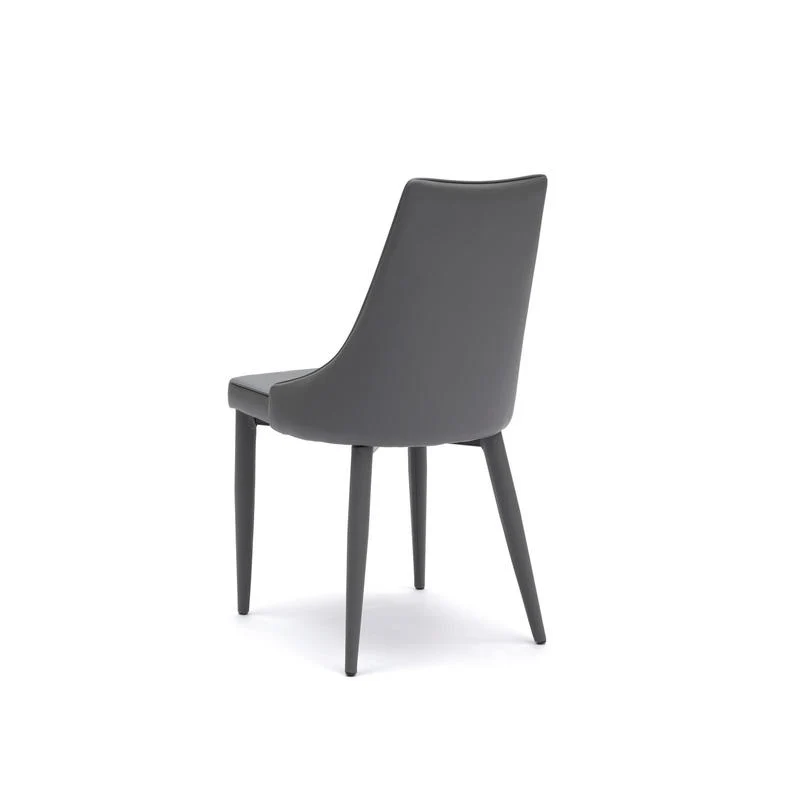 Set da 4 Sedia imbottita da salotto in similpelle con bordino cm 46x46x91h - vari colori
