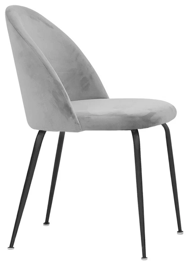 Set da 2 sedia moderna seduta in velluto struttura in metallo cm 42x46x78h - vari colori