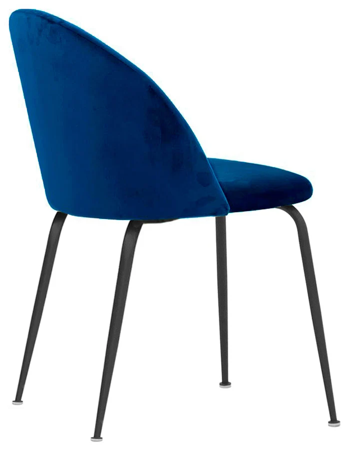 Set da 2 sedia moderna seduta in velluto struttura in metallo cm 42x46x78h - vari colori